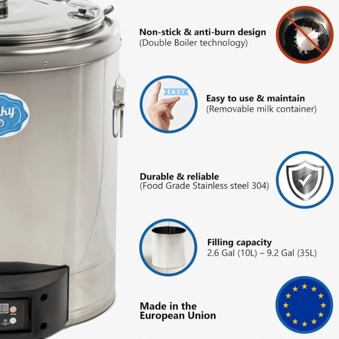 Milky Day Small Milk Pasteurizer and Yogurt Machine FJ30 build quality