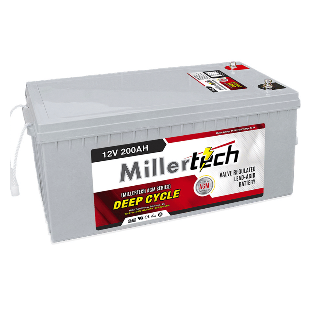 Picture of MillerTech 12V 200AH Sealed Lead-Acid Battery