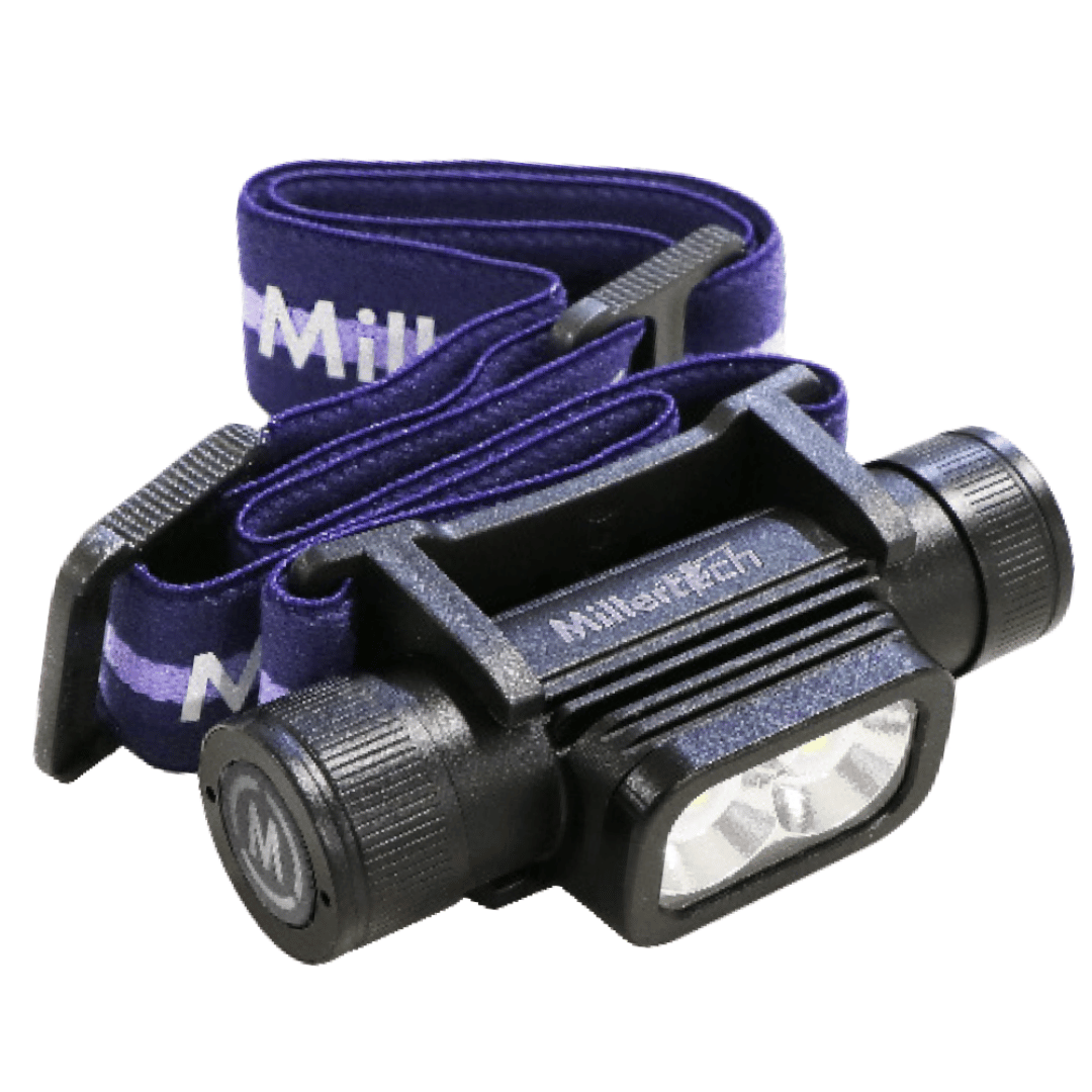 Picture of MillerTech Model 555 Double  Power (2nd Gen) Rechargeable Millertech LED Headlamp