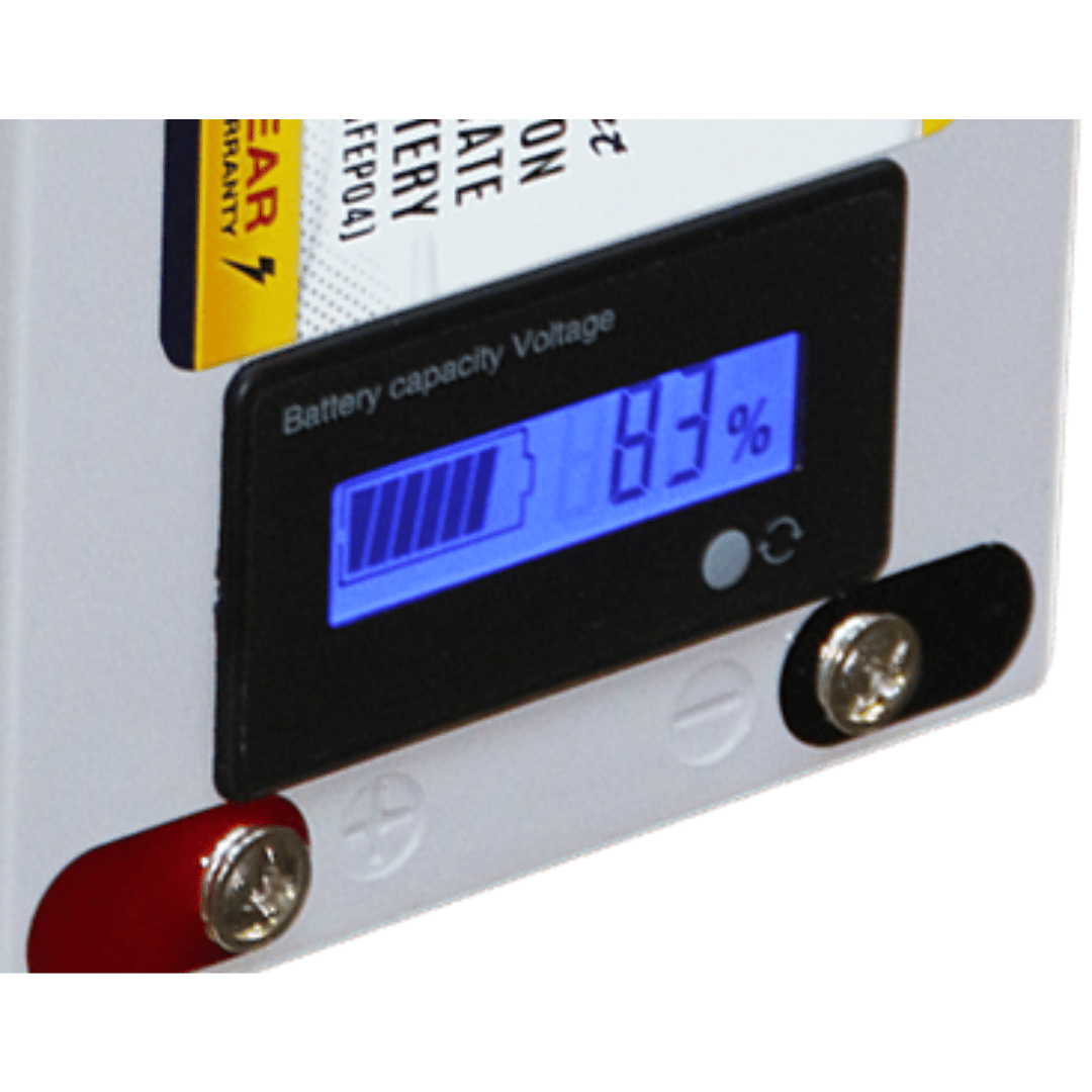 picture of Miller Tech 12V 12AH Intelligent Lithium Iron Phosphate Battery (1212L) Led Screen