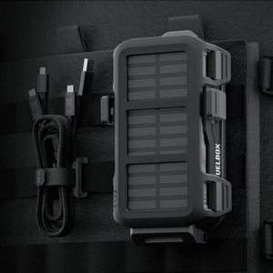 Picture of FuelBox Survival Kit V2 with Molle cable attached to molle mount