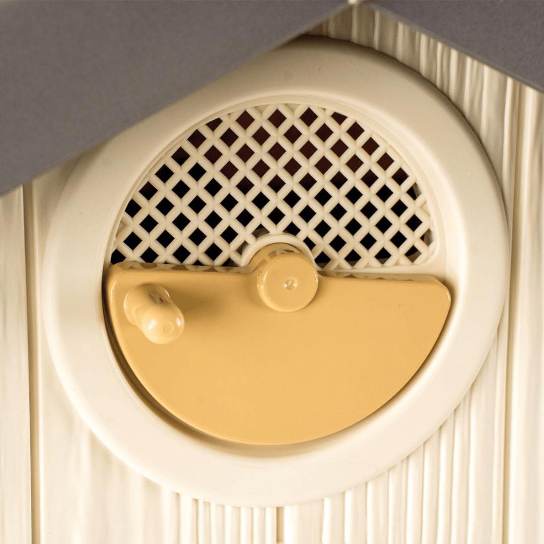 My First Chicken Coop - Stromberg&#39;s Chicken Coop for 5 Chickens with vent fully opened