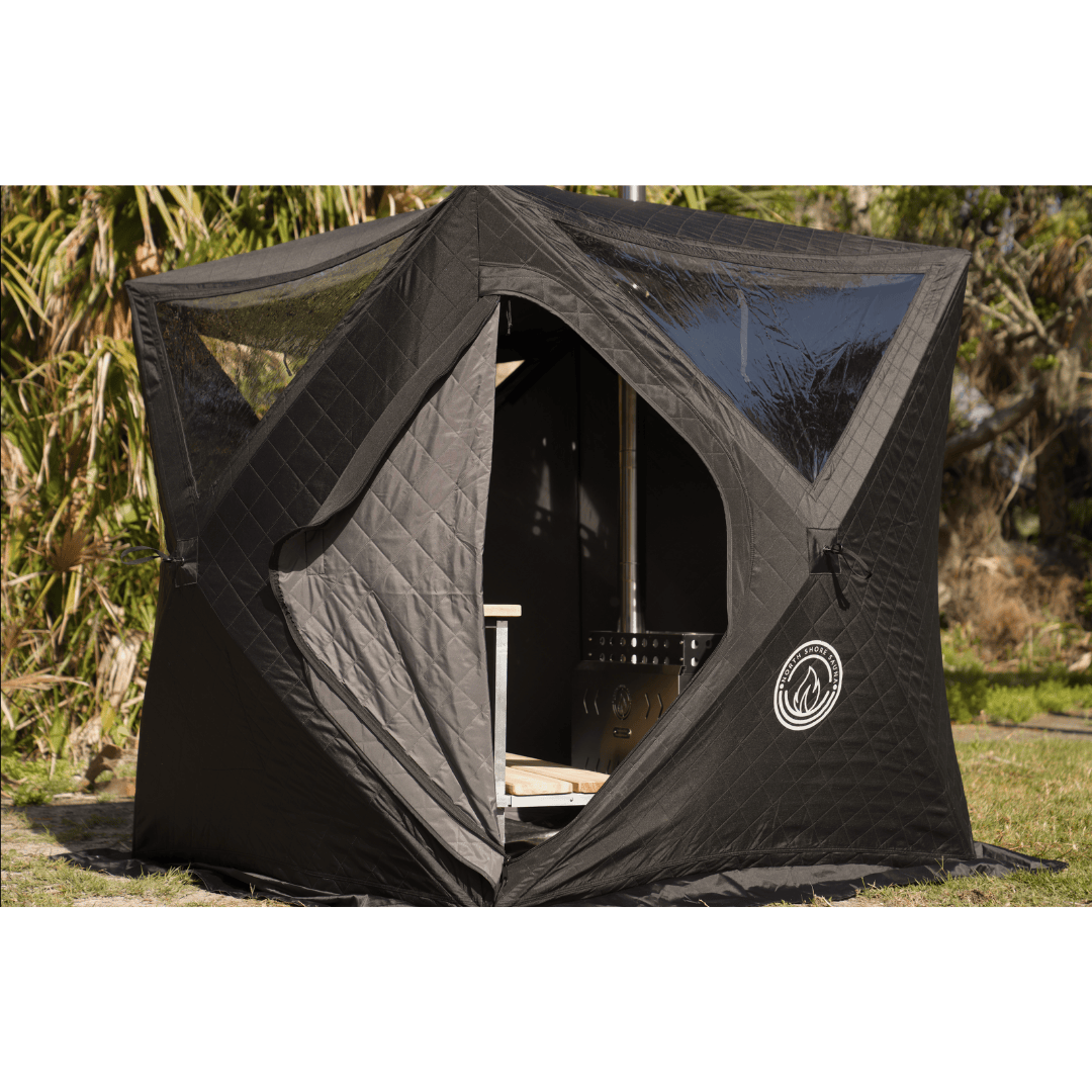 North Shore Sauna Mini Cube Sauna Tent Pro Package (2-person) Exterior