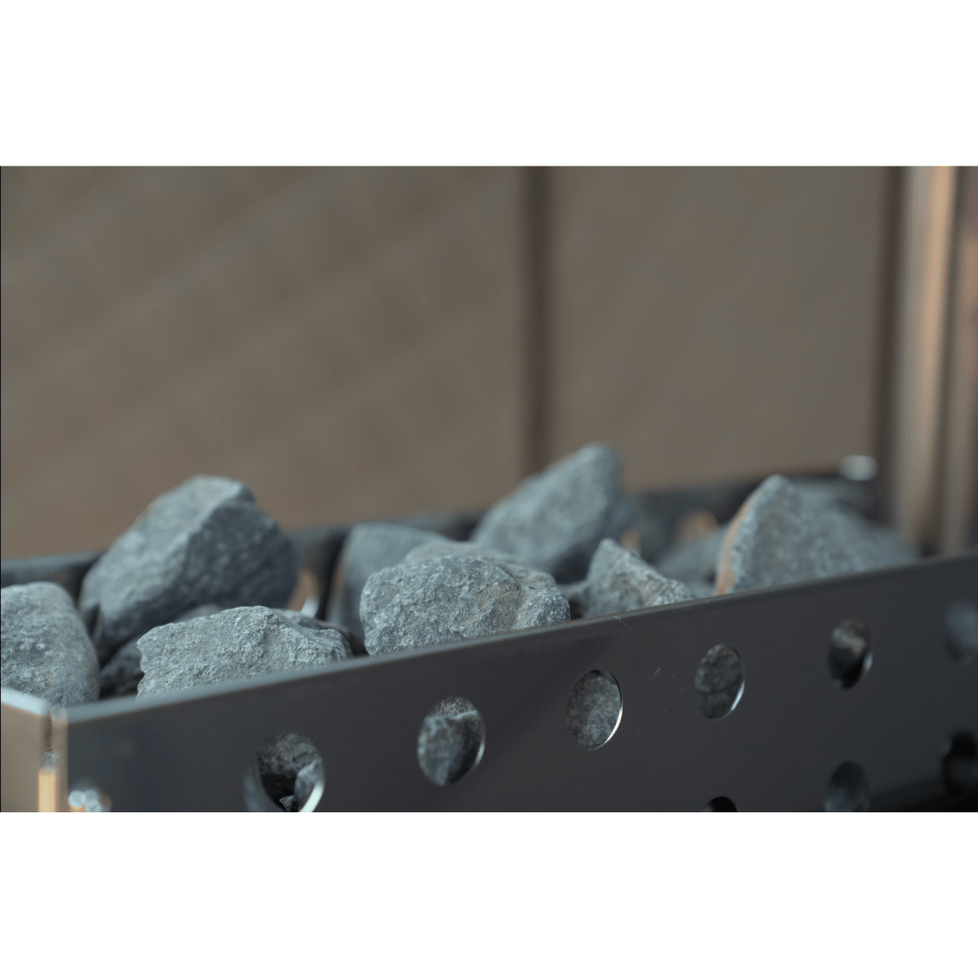 North Shore Sauna Nova 4 Sauna Tent Pro Package (4-person) Close Up of Sauna Rocks