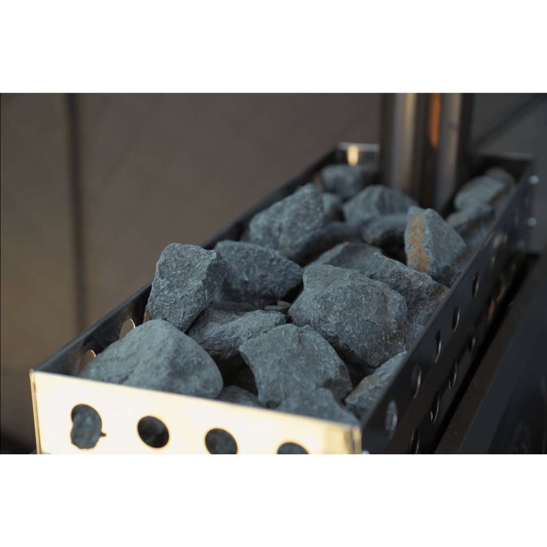 North Shore Sauna Nova 4 Sauna Tent Pro Package (4-person) Close Up of Sauna Rocks 2