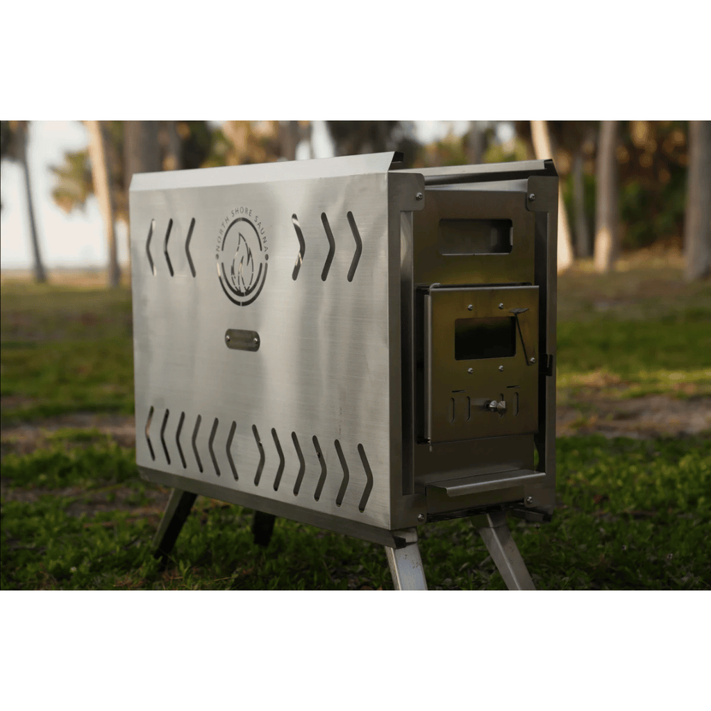 sauna tent stove Sauna Tent Wood Stove | Portable | Brushed Stainless