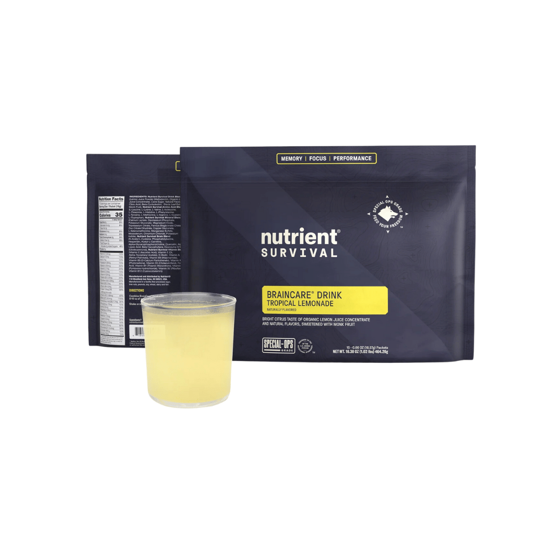 Nutrient Survival - BrainCare drink - Tropical Lemonade
