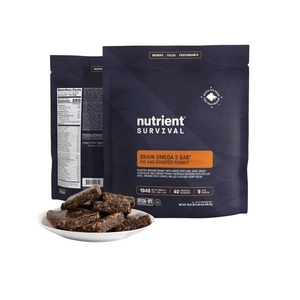 Nutrient Survival - Brain Omega 3 Bar - Fig and Roasted Peanut 