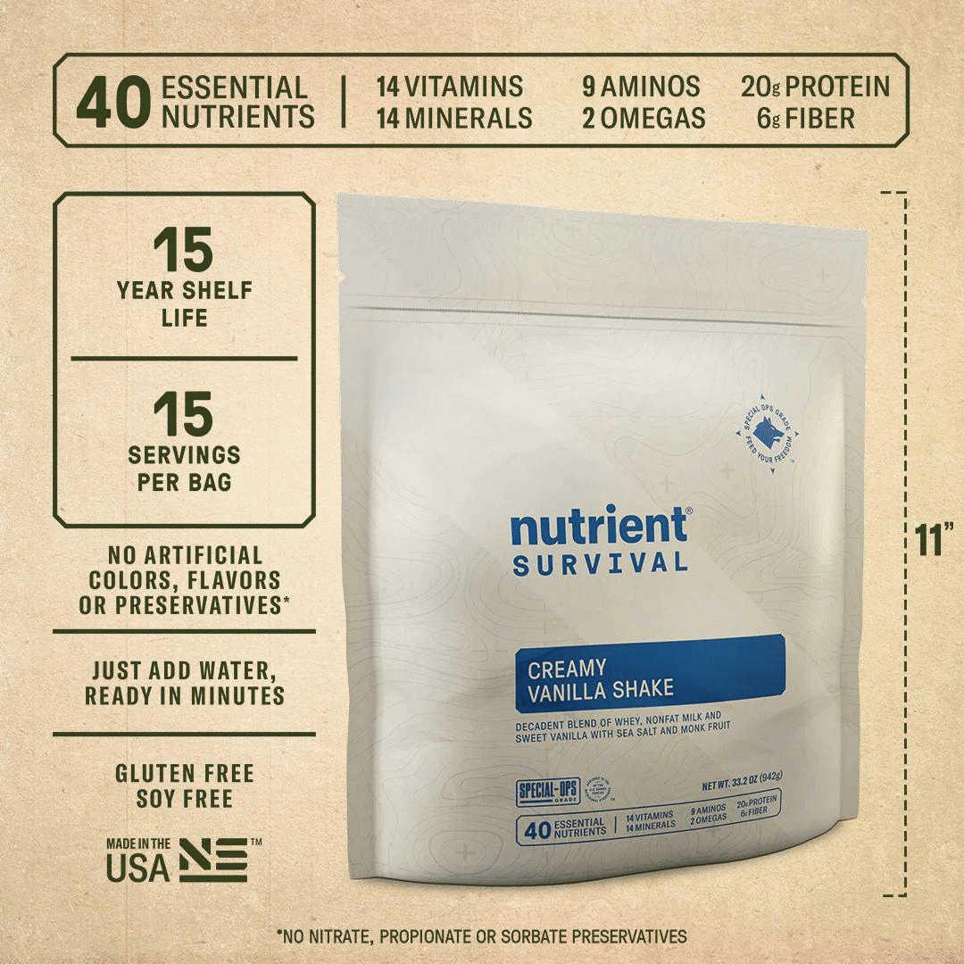 Nutrient Survival - Alaska Prepper Pay-Day Preps Bucket Kit