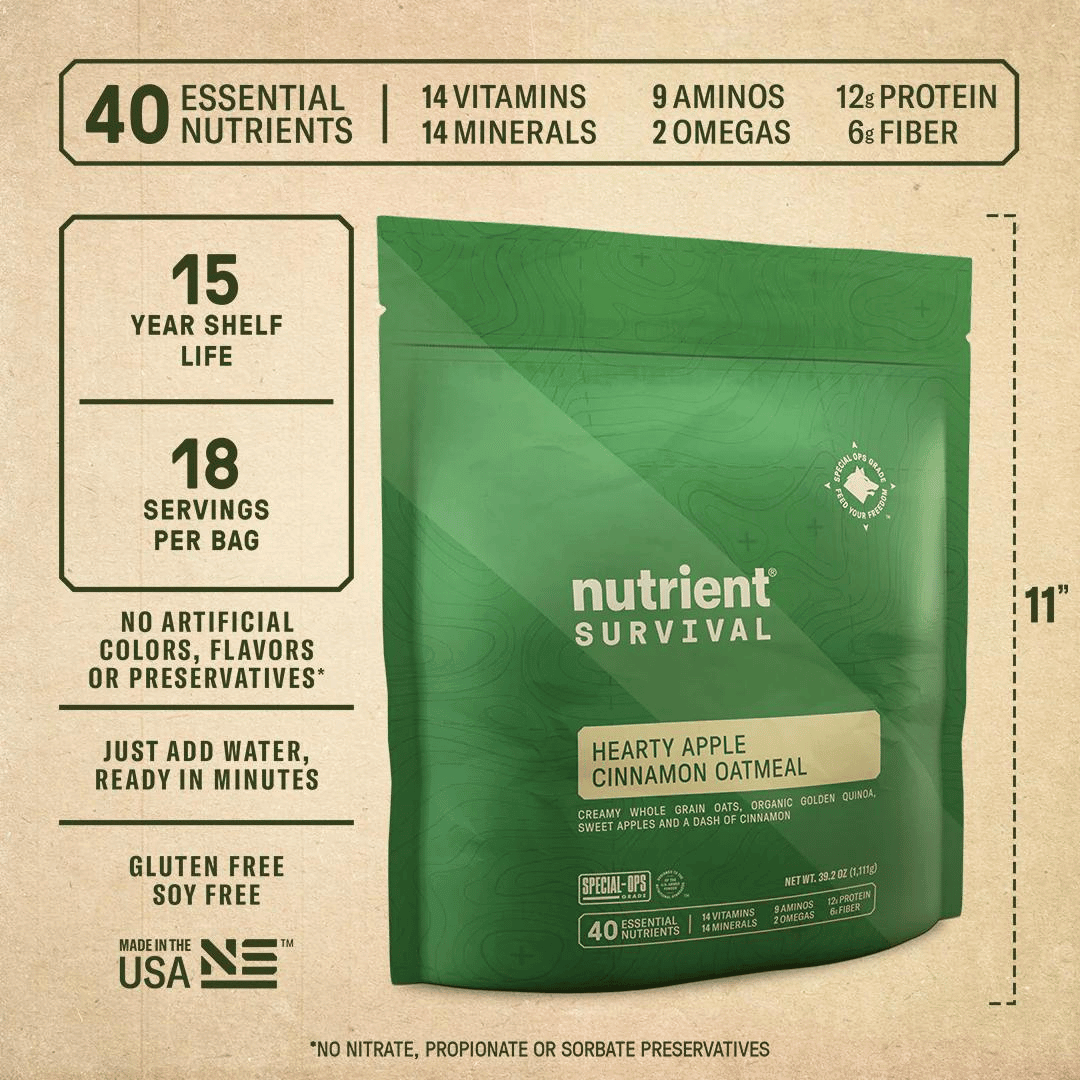 Nutrient Survival - Black Scout Survival NRE Emergency Food Supply Bucket