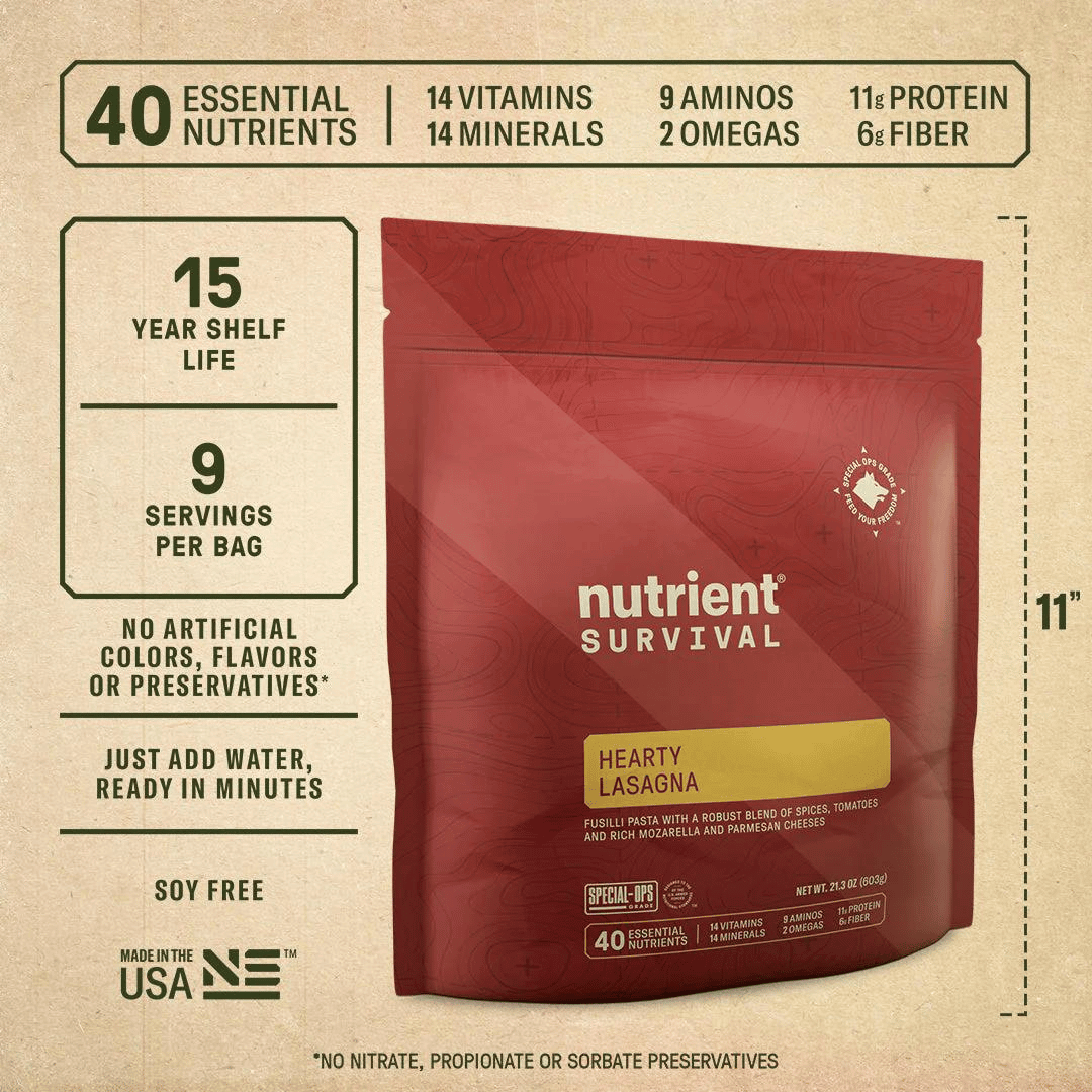 Nutrient Survival - Black Scout Survival 10-Day Emergency Food Supply