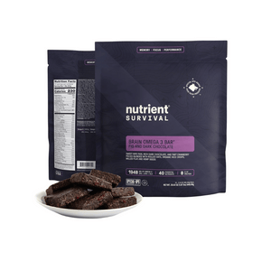 Nutrient Survival Brain Omega 3 Bar - Fig and Dark Chocolate