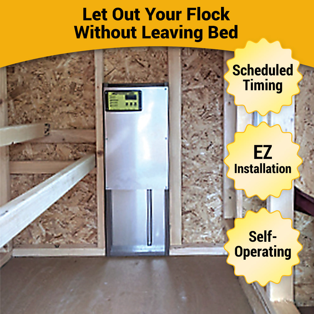 Picture of OverEZ Automatic Chicken Coop Door Features