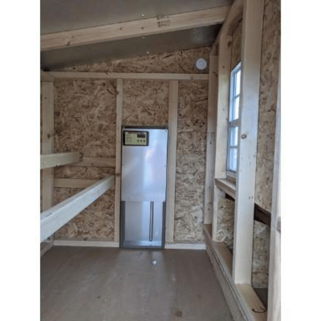 Picture of OverEZ Automatic Chicken Coop Door Installed