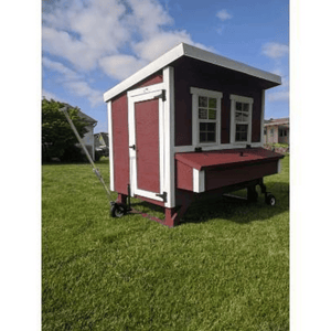 Picture of OverEZ Chicken Coop Wheels  Installed