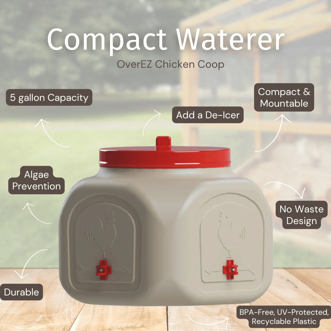 OverEZ Compact Chicken Waterer - Features