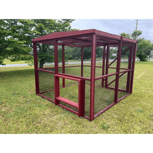 Picture of OverEZ Wooden 16Ft. Chicken Run - Red