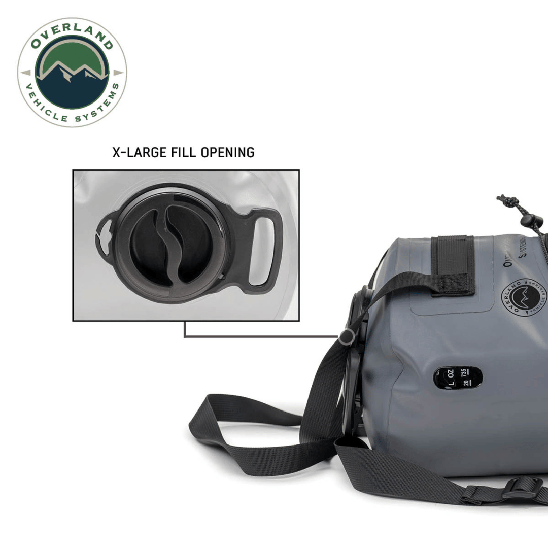 Overland Vehicle System Portable Camp Shower Fill Opening