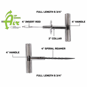 Overland Vehicle Systems 53 Piece Tire Plug Repair Kit T Handle Insert Tool