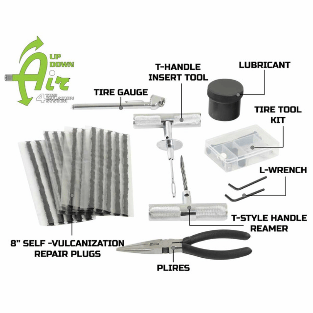 Overland Vehicle Systems 53 Piece Tire Plug Repair Kit Tools