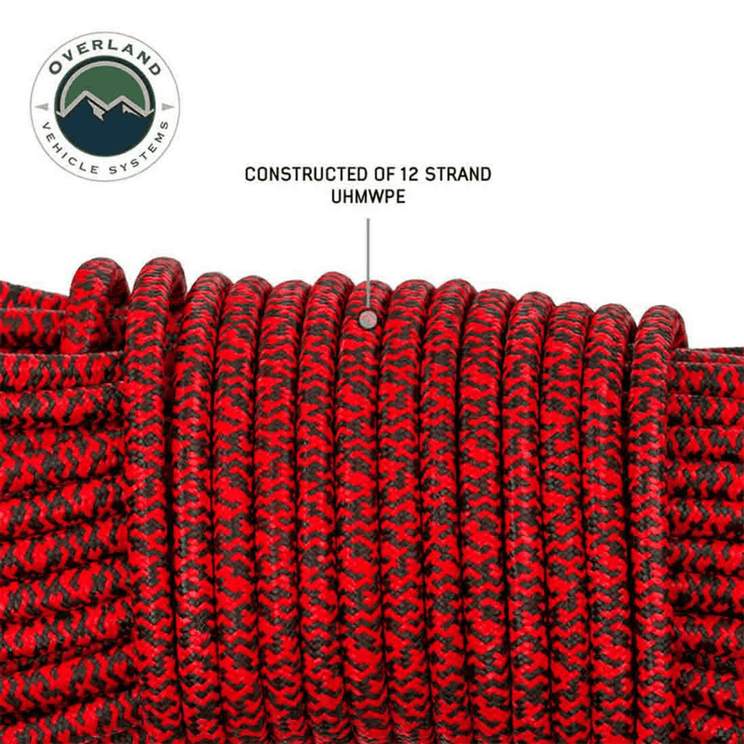 Overland Vehicle Systems Brute Recovery Performance Winch Line 12 strand UHMWPE