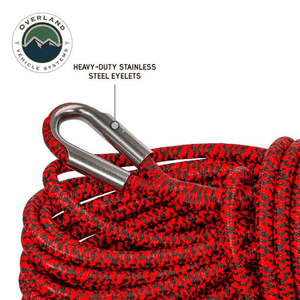 Overland Vehicle Systems Brute Recovery Performance Winch Line steel eyelets