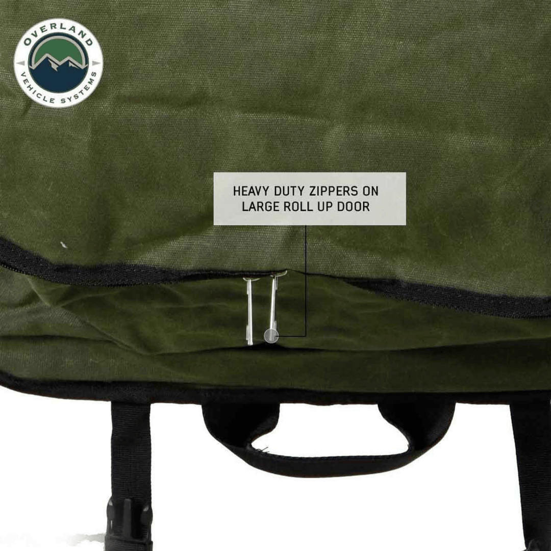 Overland Vehicle Systems Camping Gear Storage Bag zippers