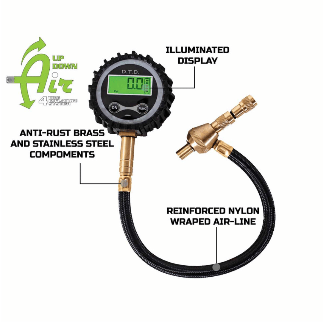 Overland Vehicle Systems Digital Tire Deflator  Digital display and air line