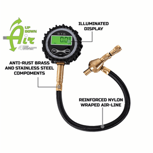 Overland Vehicle Systems Digital Tire Deflator  Digital display and air line