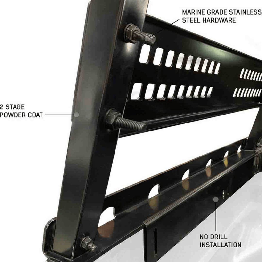 Overland Vehicle Systems Discovery Rack for Mid-Size Truck Short Beds durability and no drill installation