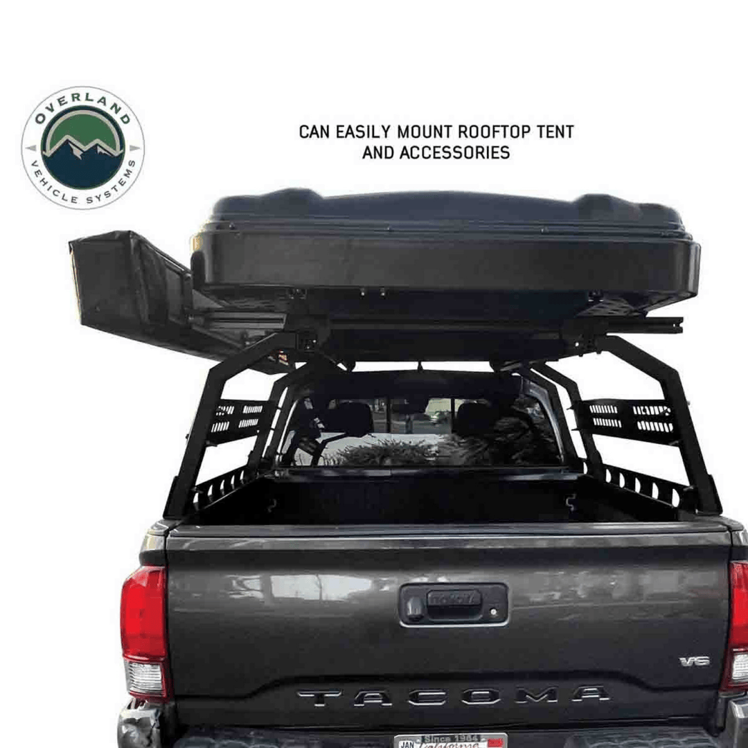 Overland Vehicle Systems Discovery Rack for Mid-Size Truck Short Beds easy mount for roof top tents