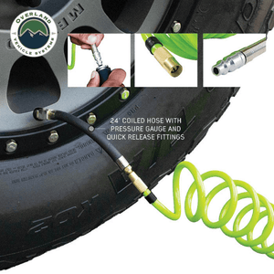 Overland Vehicle Systems EGOI Portable Digital Air Compressor coiled hose