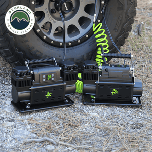 Overland Vehicle Systems EGOI Portable Digital Air Compressor single and dual motor side by side