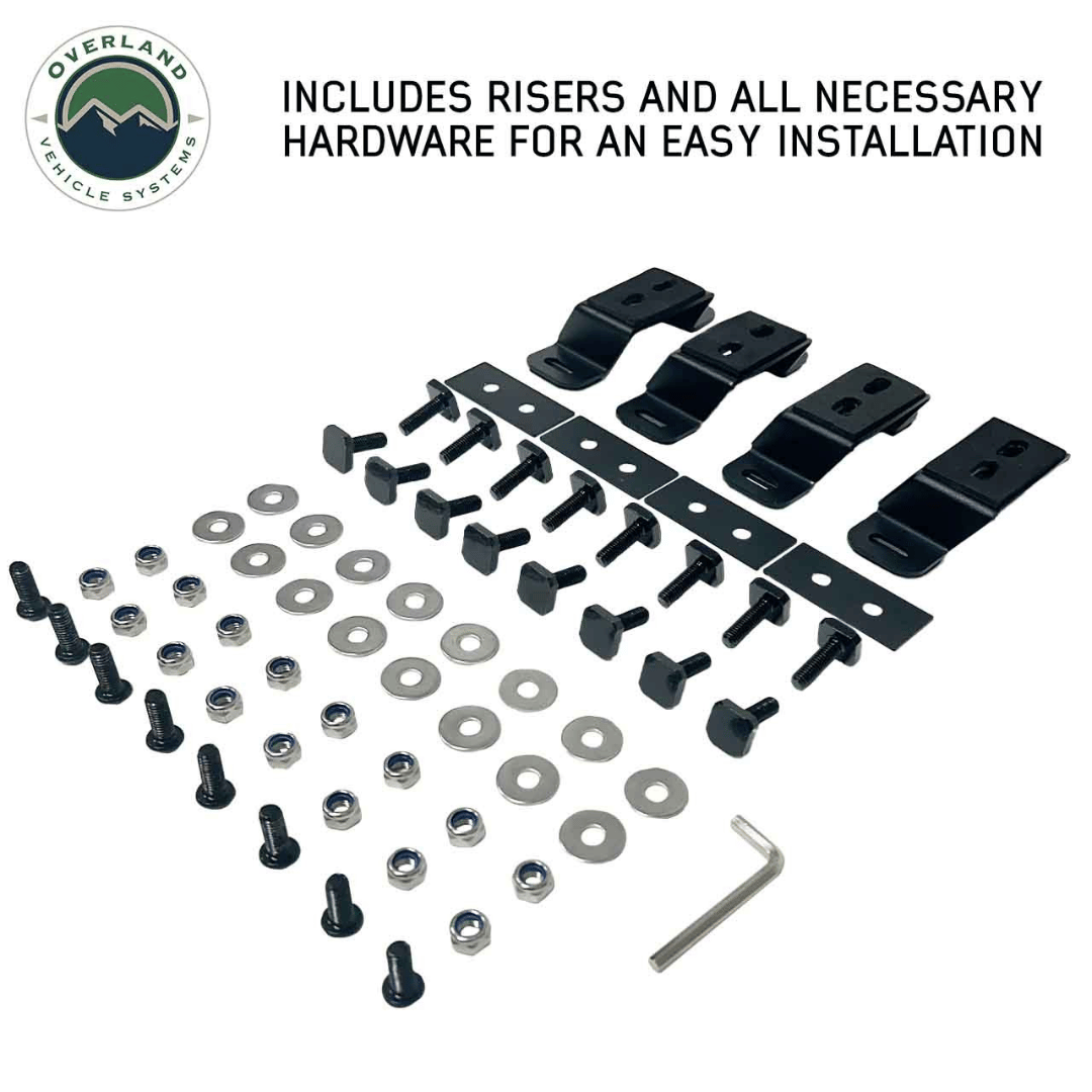 Overland Vehicle Systems Expedition Truck Cap Crossbars - Hardware inclusions