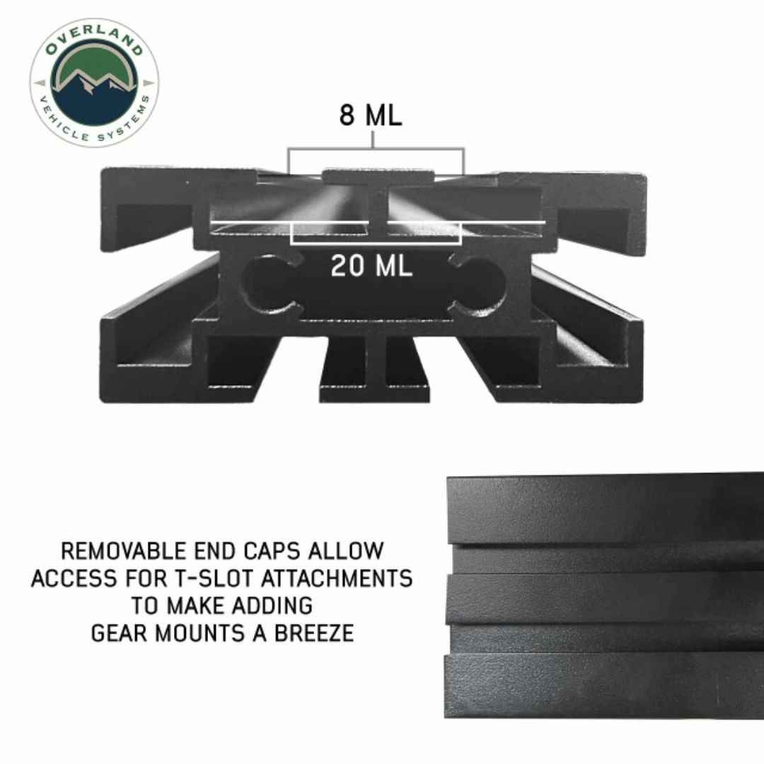 Overland Vehicle Systems Expedition Truck Cap Crossbars - Removable End  Caps