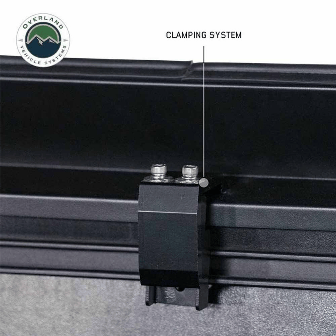 Overland Vehicle Systems Expedition Truck Cap clamping system