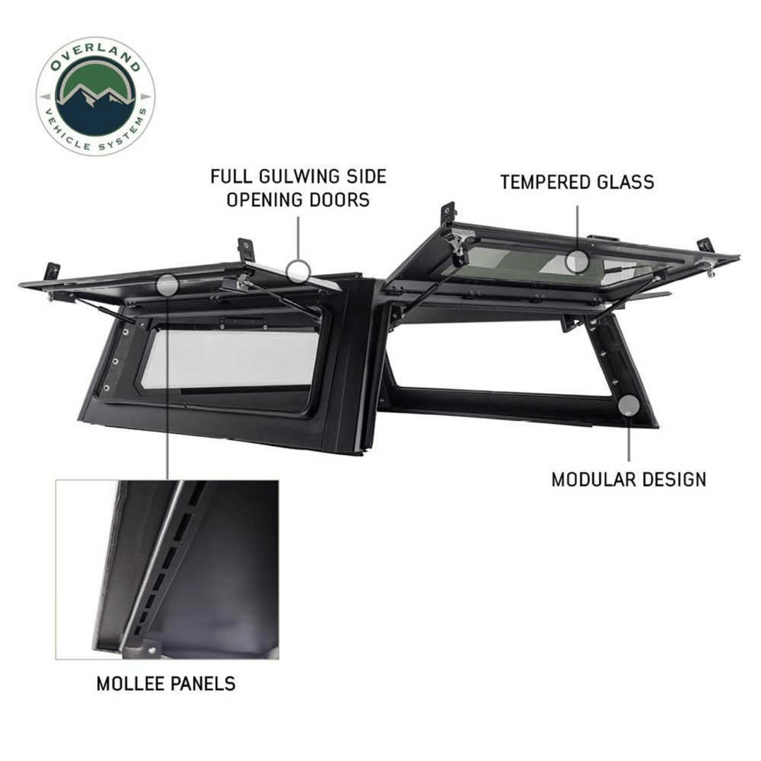 Overland Vehicle Systems Expedition Truck Cap side doors