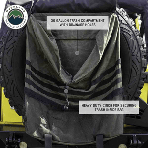 Overland Vehicle Systems Extra Large Trash Bag Tire Mount 30 gallon capacity
