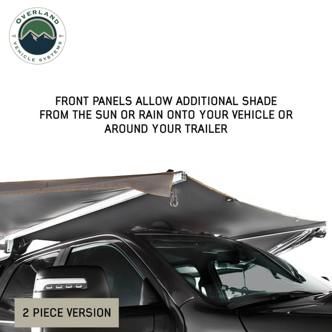 Overland Vehicle Systems HD 180 Awning Connector Piece Kit Front panel Shade