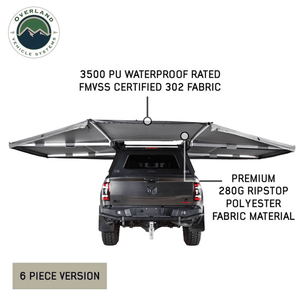 Overland Vehicle Systems HD 180 Awning Connector 6 Piece Kit installed on Vehicle 