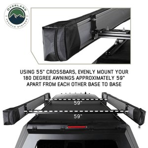 Overland Vehicle Systems HD 180 Awning Connector Piece Kit Crossbars