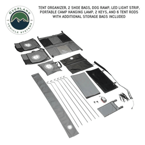 Overland Vehicle Systems HD Bundu Cantilever Hard Shell Roof Top Tent Inclusions