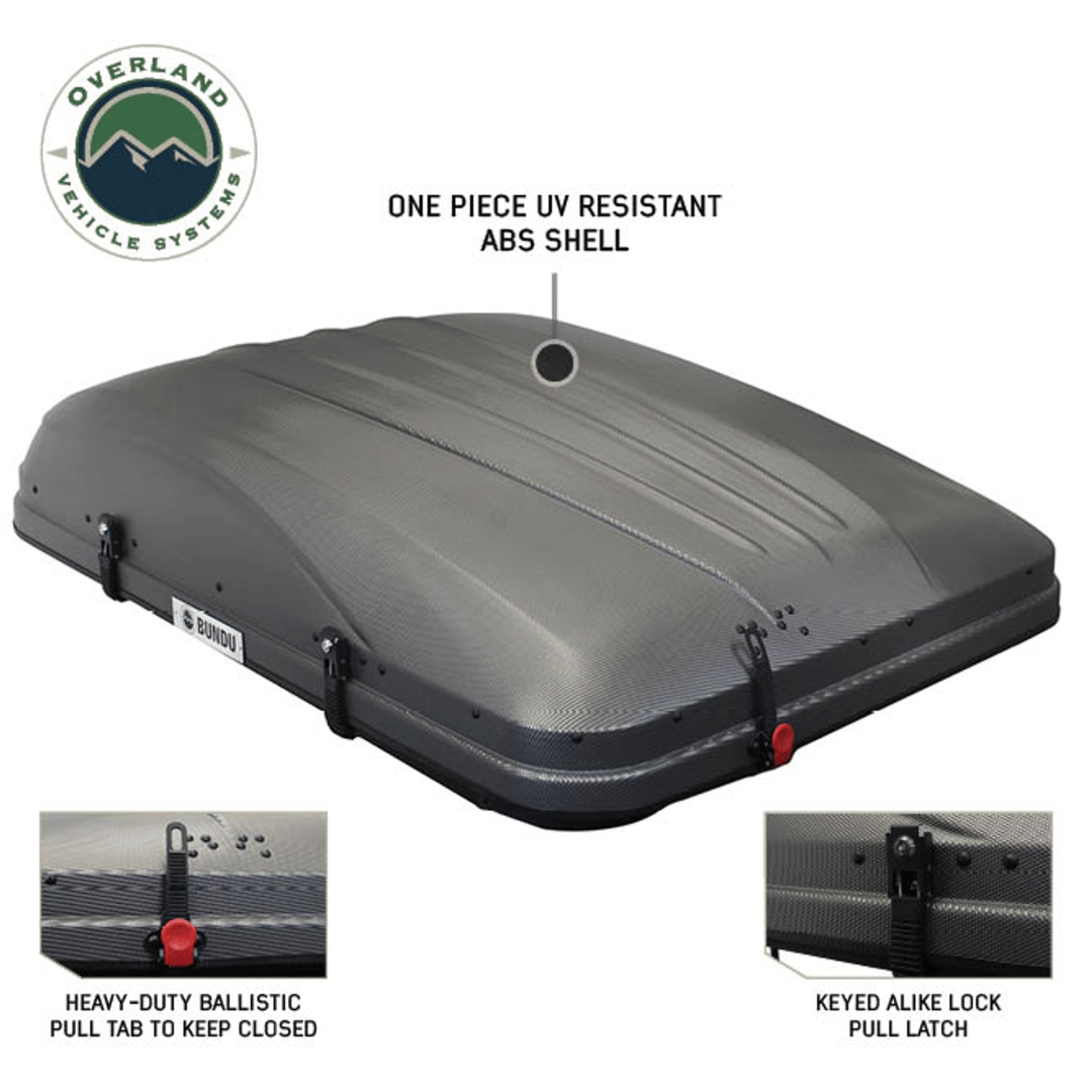 Overland Vehicle Systems HD Bundu Cantilever Hard Shell Roof Top Tent UV Resistant ABS Shell