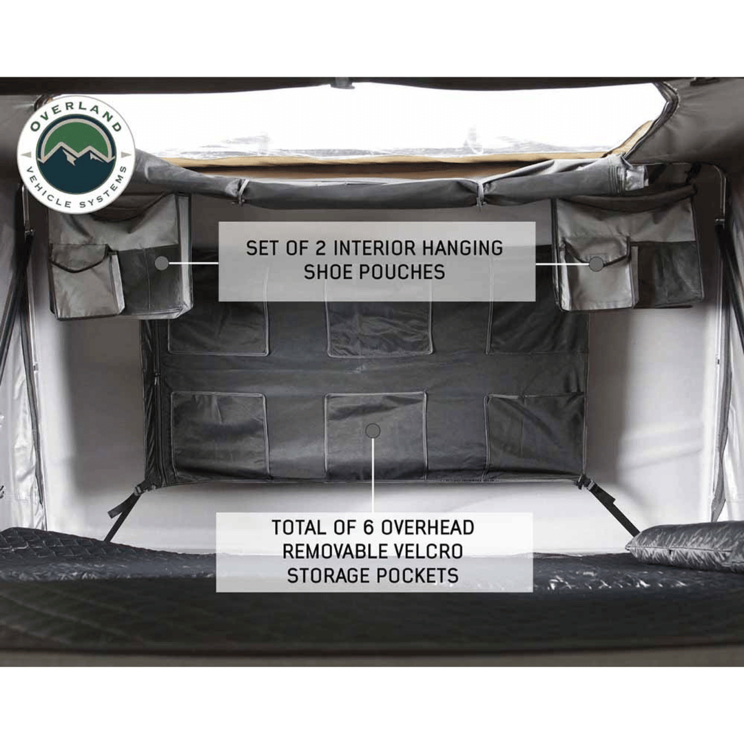 Overland Vehicle Systems HD Bushveld Cantilever Hard Shell Roof Top Tent Interior