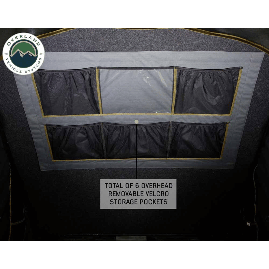 Overland Vehicle Systems HD Mamba Clam Shell - Overhead Removable Velcro Storage Pockets