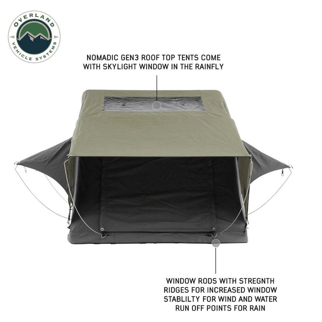 Overland Vehicle Systems HD Nomadic Standard Roof Top Tent interior
