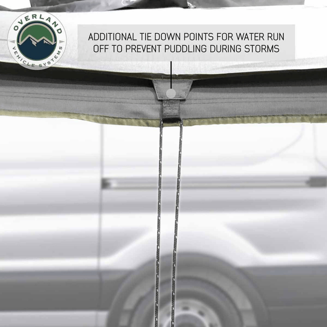 Overland Vehicle Systems Nomadic 180 Degree Awning for Mid-High Roofline Vans