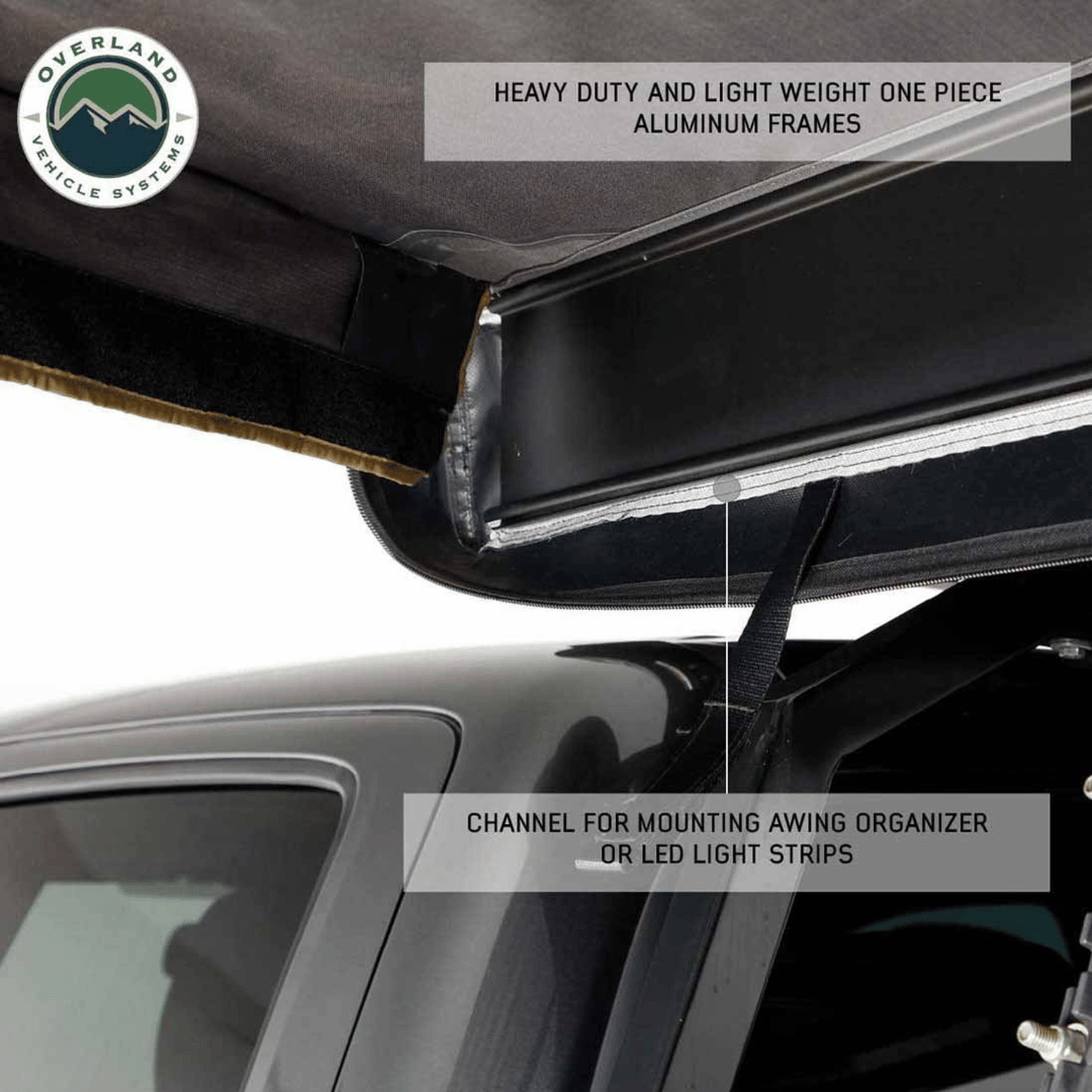 Overland Vehicle Systems HD Nomadic 270 LTE Awning Driver Side Aluminum Frames
