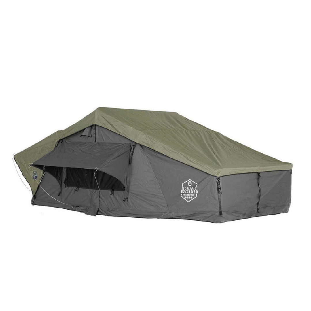 Overland Vehicle Systems HD Nomadic 4 Extended Soft Shell Roof Top Tent