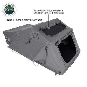 Overland Vehicle Systems HD Nomadic 4 Extended Soft Shell Roof Top Tent Skylight with Mesh